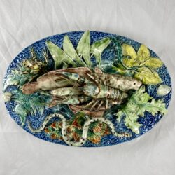 Thomas Sergent Palissy Trompe l'oeil Crustaceans Platter